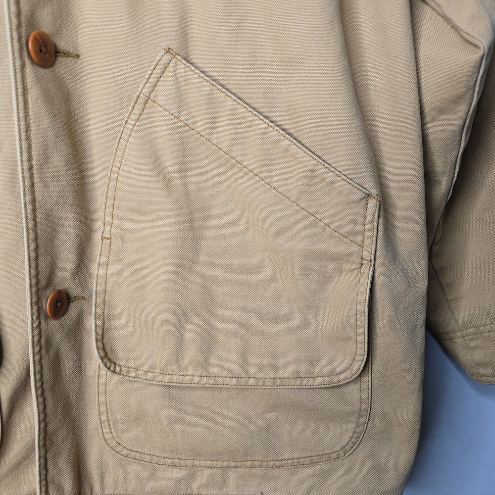 LL Bean Mens Original Field Coatโ Barn Jacket 0 JV69 Size XXL Tall Plaid Lined - Picture 2 of 9